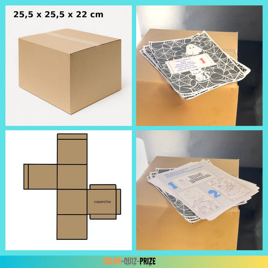 (Cartone) Magico di Halloween 25,5 × 25,5 × 22cm