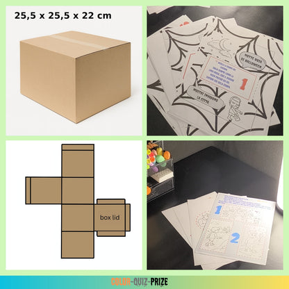 The Halloween Hero box.25,5 × 25,5 × 22cm