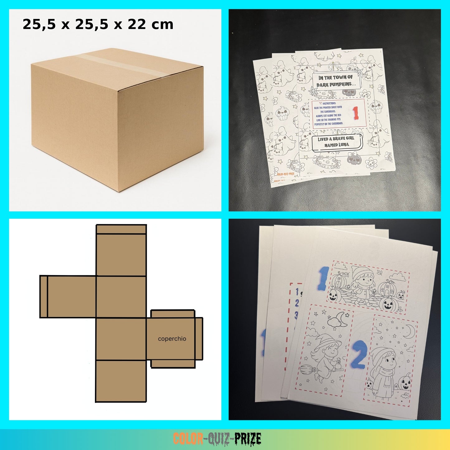 (Cartone) La Notte Magica di Luna 25,5 × 25,5 × 22cm