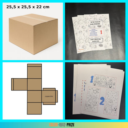 (Cartone) La Notte Magica di Luna 25,5 × 25,5 × 22cm